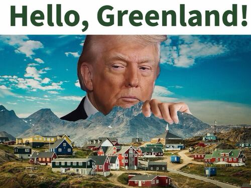 “Hello, Greenland”: Trump usa un’immagine creata con l’IA e rilancia il dossier artico
