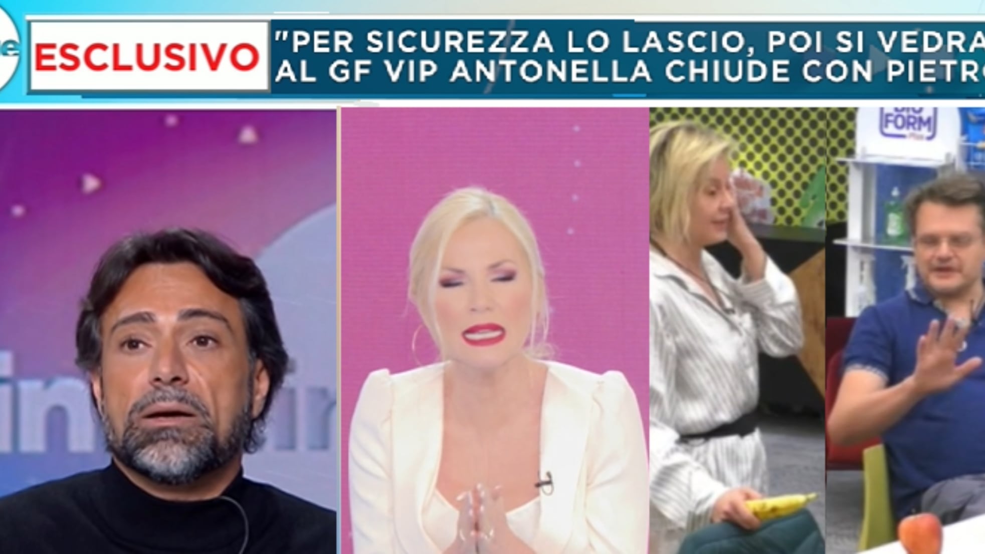Pietro Delle Piane sulla rottura annunciata da Antonella Elia: "Non ci lasceremo in tv"