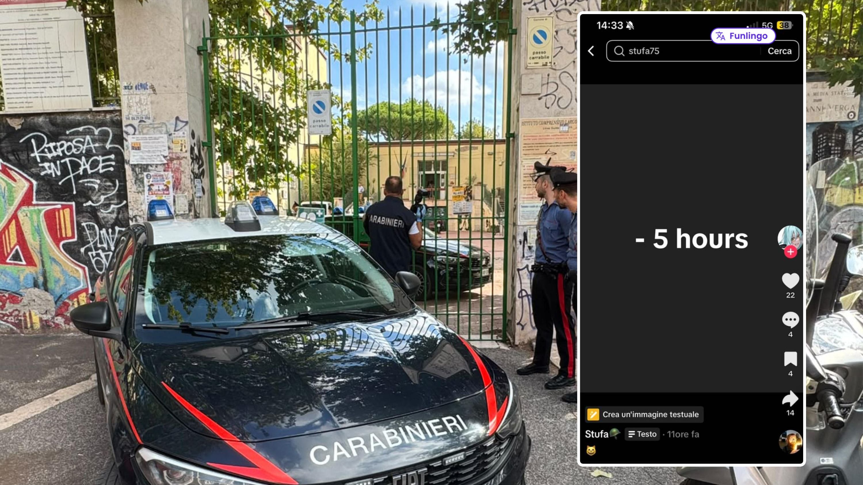Roma prof accoltellata
