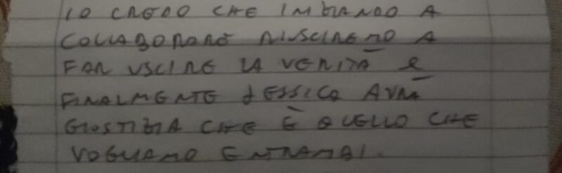 Lettera Garlaschi