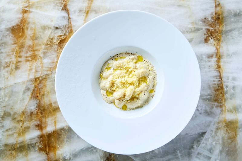 Linfa, la Cacio e pepe agli anacardi