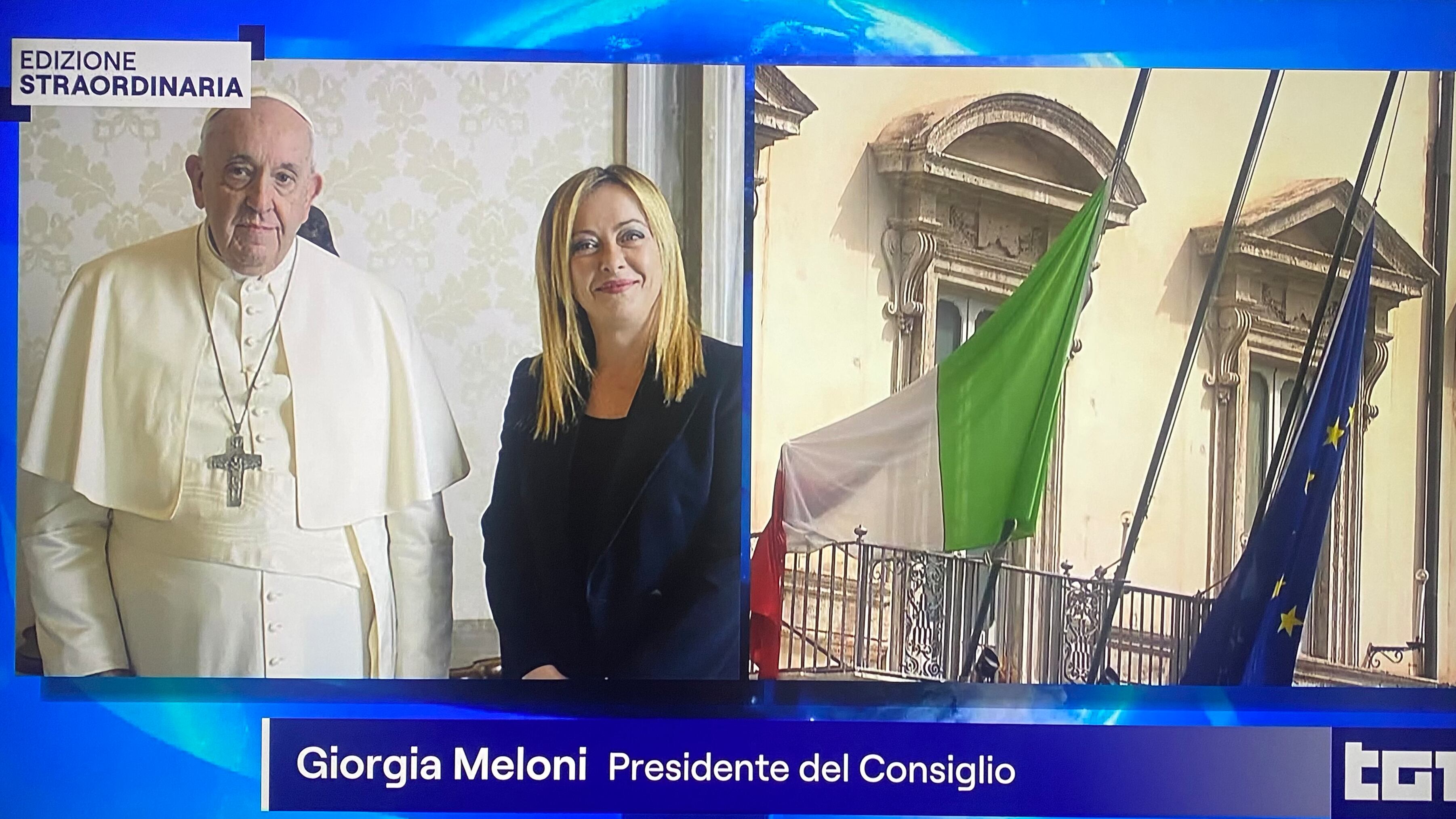 Meloni commossa al Tg1: "Ci mancherà". Mattarella: "Grave vuoto". Proposti tre giorni di lutto nazionale