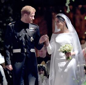 Meghan Markle e il Principe Harry al Royal Wedding 4
