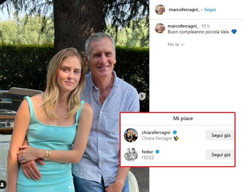 I "Mi Piace" di Chiara Ferragni sui social 5