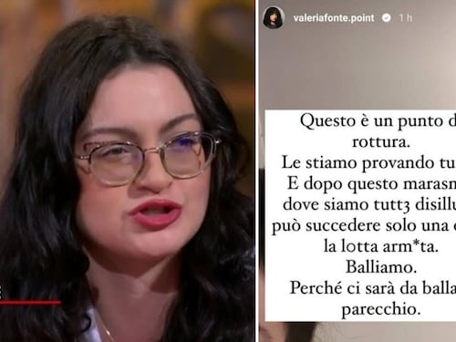 "Può succedere solo una cosa: la lotta armata". Così sui social l'opinionista di Formigli