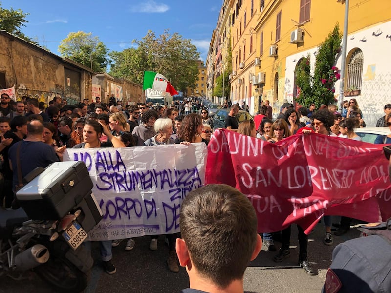 Matteo Salvini va dove hanno ucciso Desirée 2