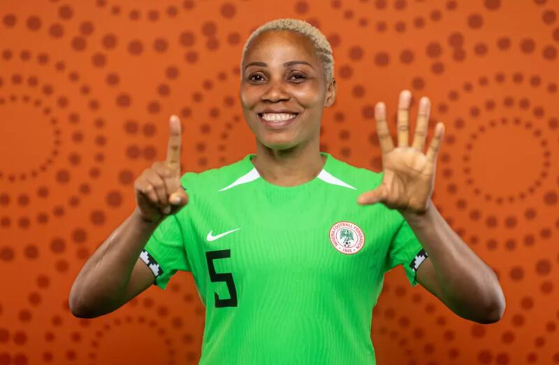 Onome Ebi, monumento della nazionale nigeriana alla sesta partecipazione mondiale a quarant'anni (via Fifa)