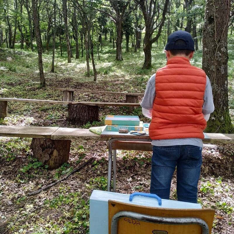 Biccari, le immagini della scuola nel bosco 7