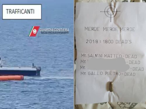Proiettile e minacce di morte a Salvini e a chi denunciò le Ong