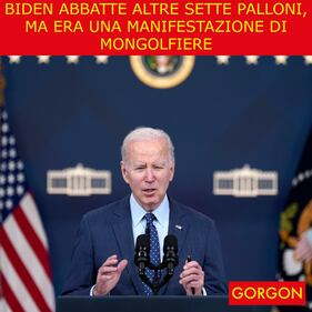 La satira del giorno. Biden abbatte altri palloni 1