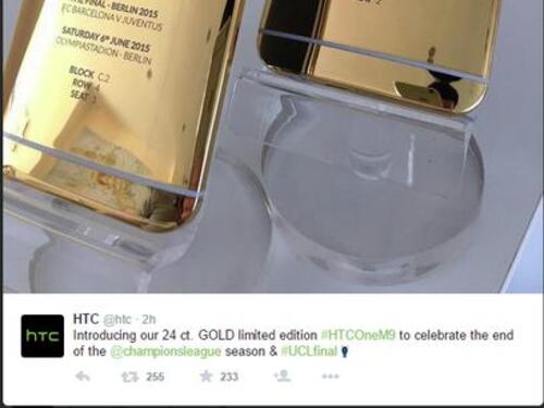 La gaffe su Twitter di HTC