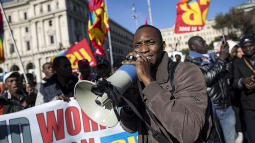 Manifestazione a Roma 1