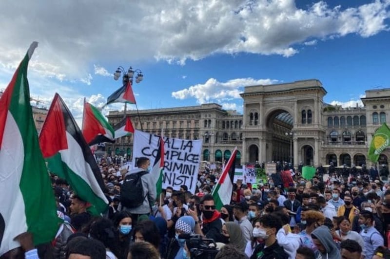 Milano, in piazza per la Palestina 14