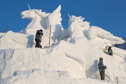 Le sculture di ghiaccio e neve al Festival internazionale in Cina 13