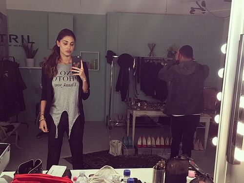 Backstage di Belen Rodriguez