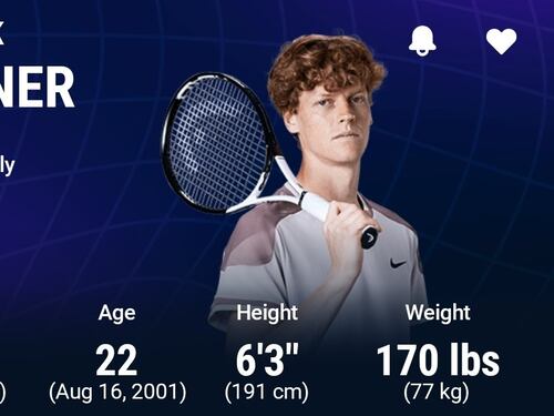 Jannik Sinner, l’Atp gli aumenta l’altezza di 3 cm: ecco perché