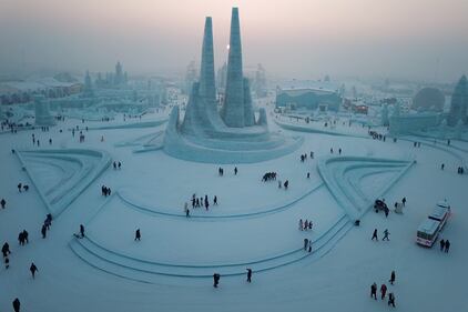 Le sculture di ghiaccio e neve al Festival internazionale in Cina 15