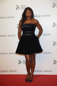 Serena Williams, seno in mostra alla Milano Fashion Week 24