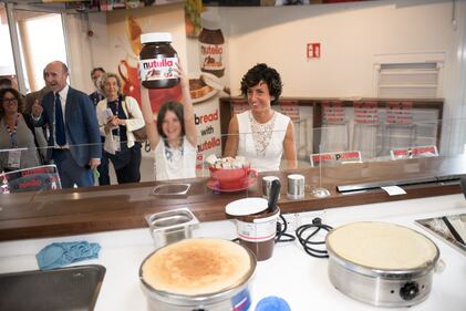 Agnese Renzi al padiglione Nutella 5