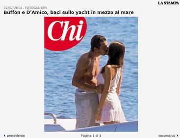 Buffon-D'amico e i baci sullo yacht 2