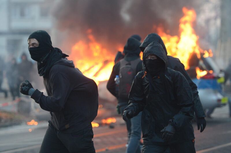 Blockupy, scontri a Francoforte 1