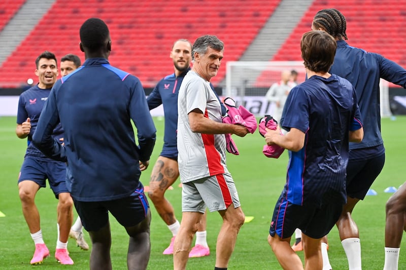 Mendilibar Roma Siviglia allenamento