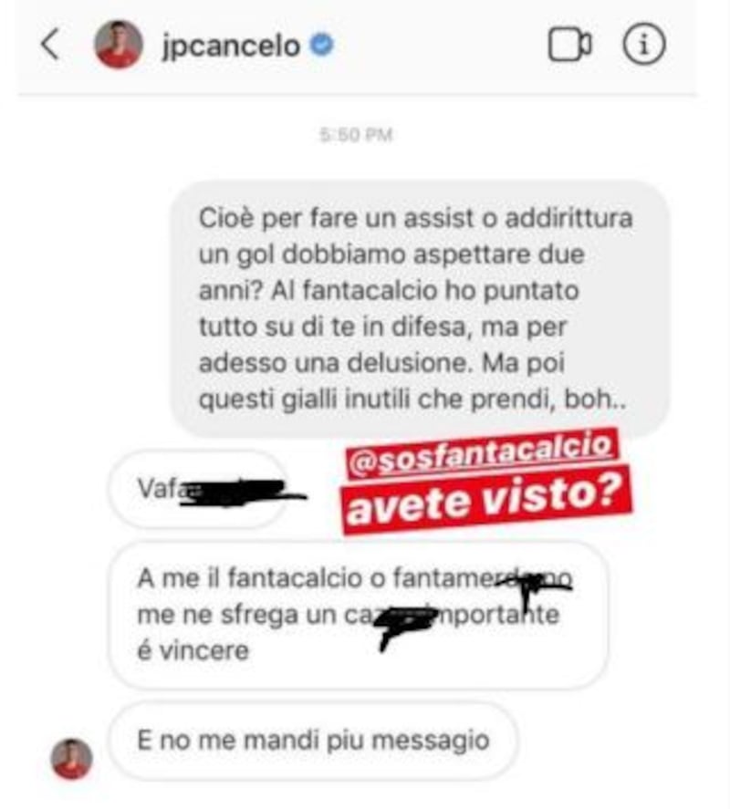 Cancelo Fantacalcio