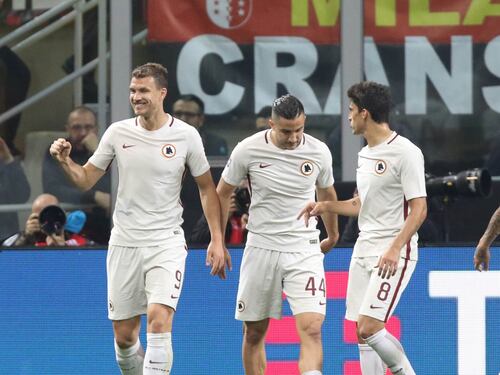 La Roma serve il poker al Milan: i giallorossi si riprendono il 2° posto
