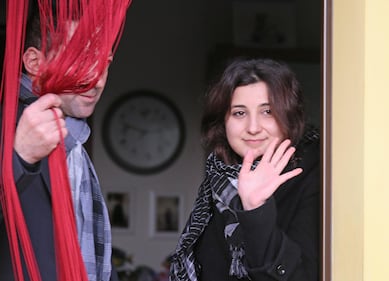 Vanessa Marzullo arriva nella sua casa a Verdello 8