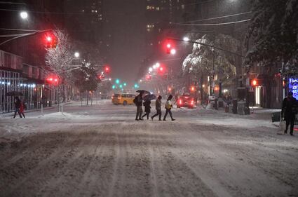 È arrivata la prima neve a New York 5
