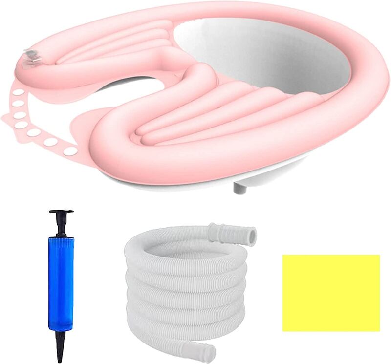 Lavatesta con tubo di drenaggio