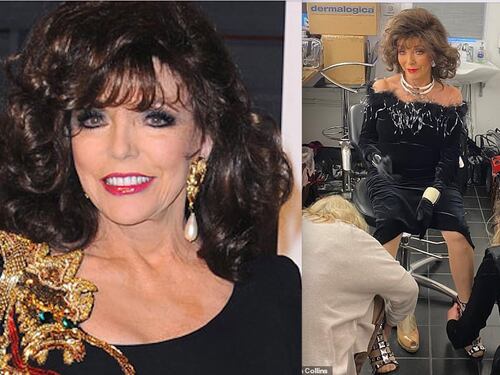 "Tacchi troppo alti a 89 anni". Joan Collins cade sullo yatch