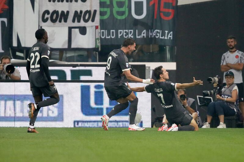 Chiesa celebrazioni Udinese Juventus