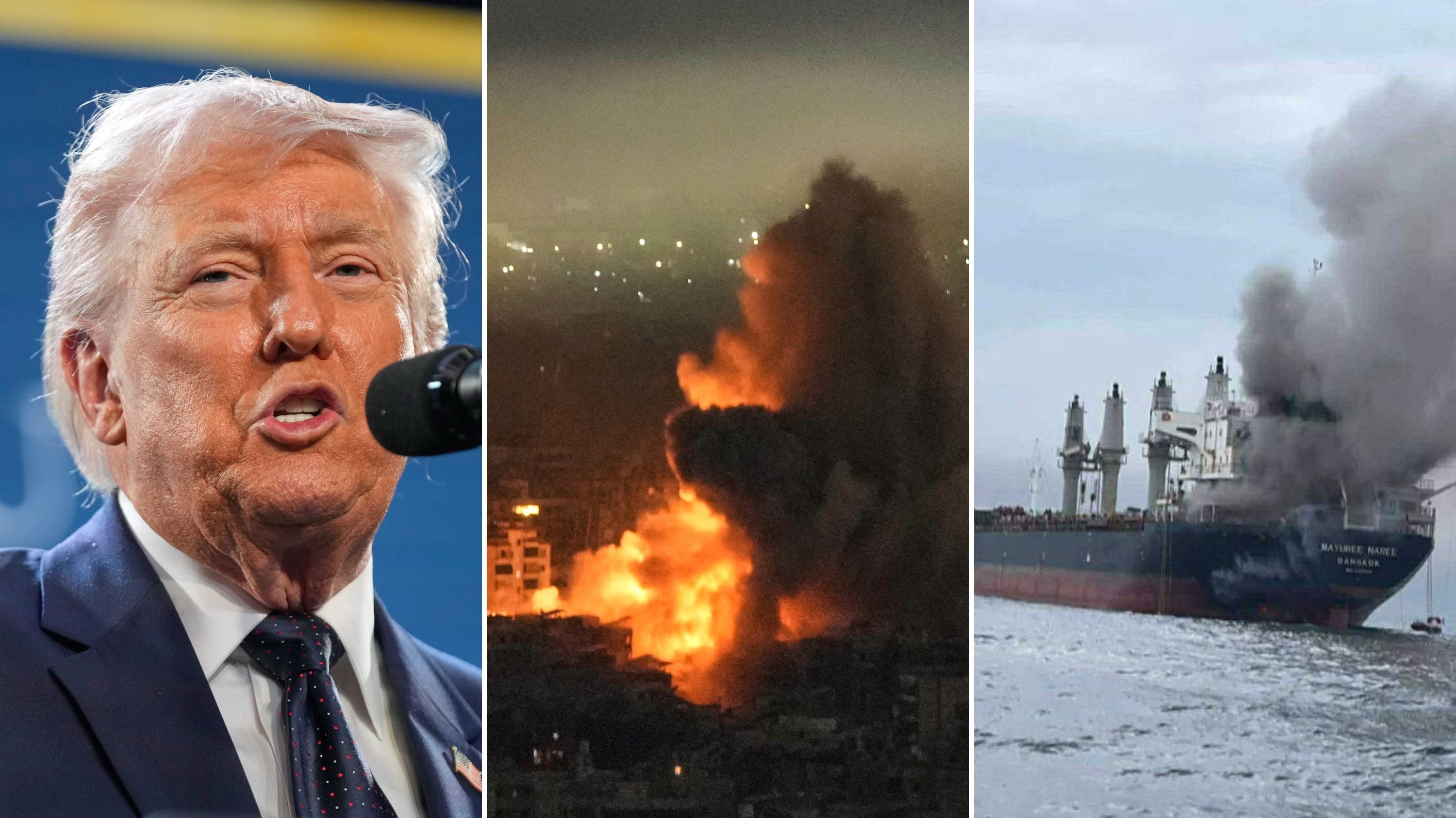 Missile colpisce la base italiana a Erbil, Crosetto: "Non ci sono vittime". Trump: "Non abbiamo ancora finito". In fiamme due petroliere al largo dell'Iraq