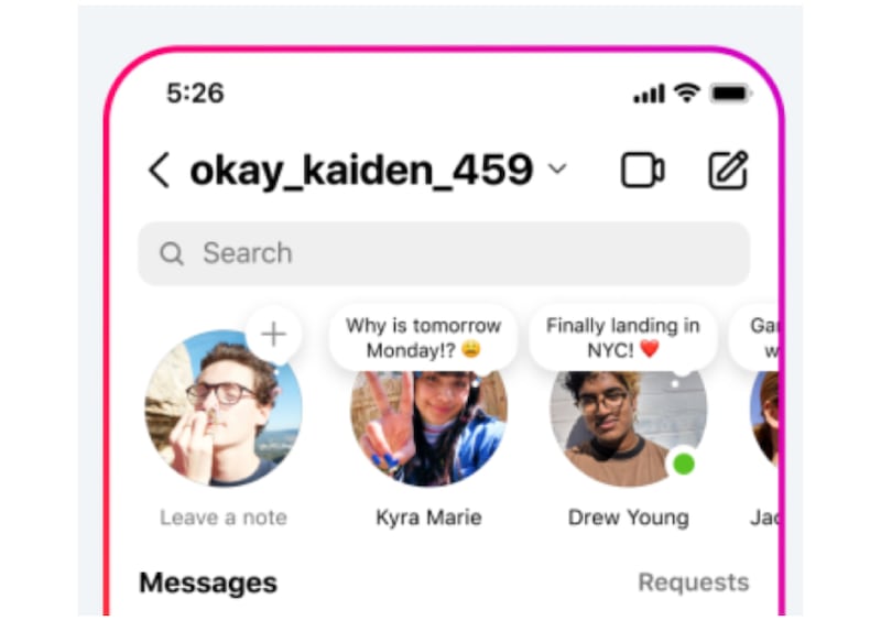 Instagram Notes