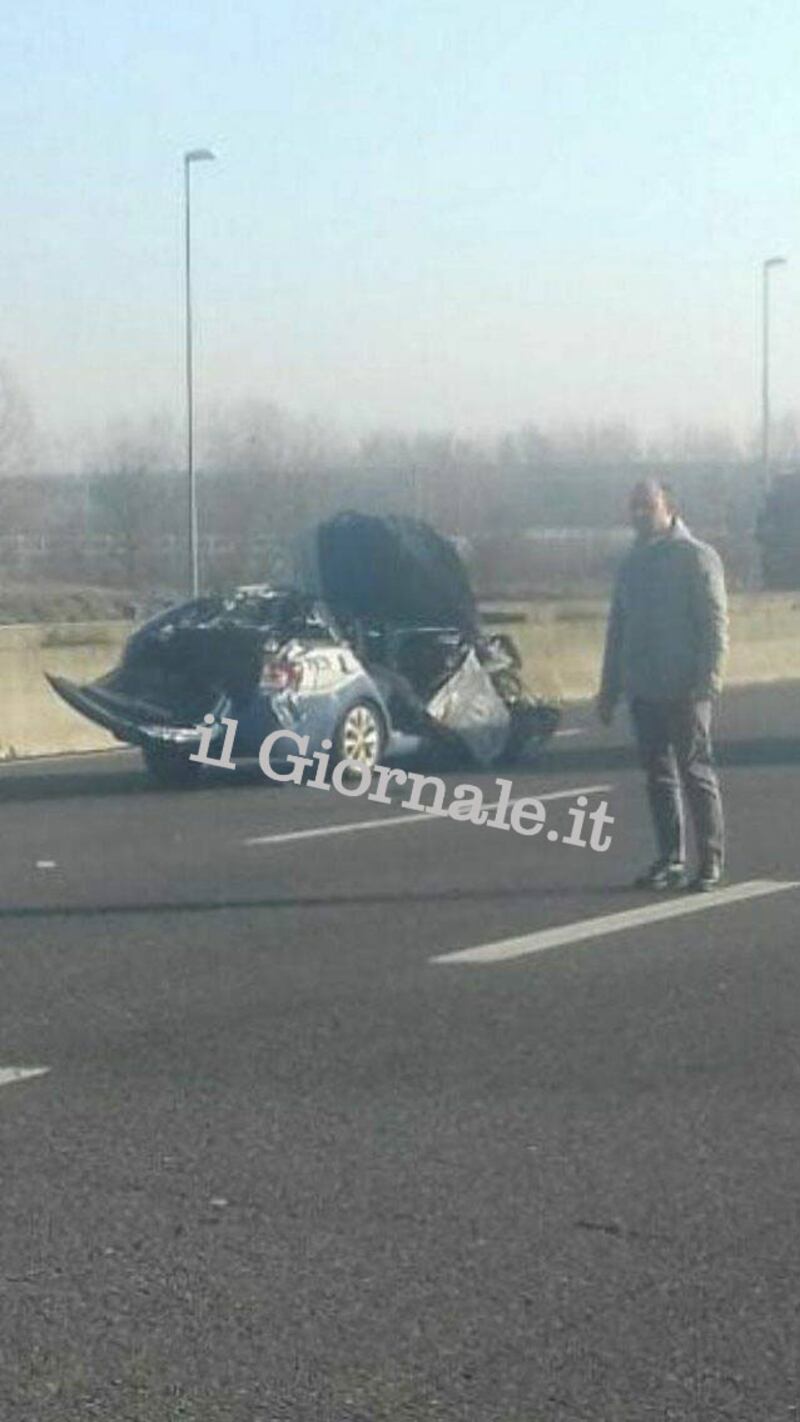 Le immagini dello schianto della voltante di polizia 3
