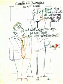 La vignetta del giorno - Conte e il bazooka 1