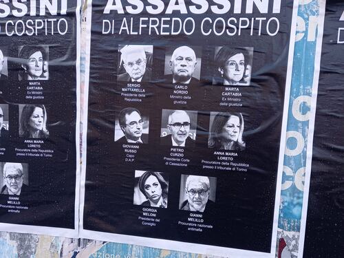 "Chi sono gli assassini di Cospito". Manifesto choc degli anarchici alla Sapienza