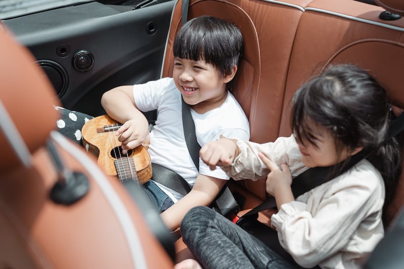 bambini in auto