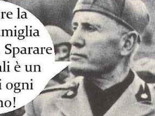 Il sindaco che "cita" Mussolini: "Sparare ai delinquenti? Un diritto"