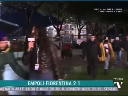 Giornalisti nel mirino dei tifosi: lo striscione contro Greta Beccaglia