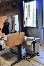 L'incendio alla sede dell'Aler 2