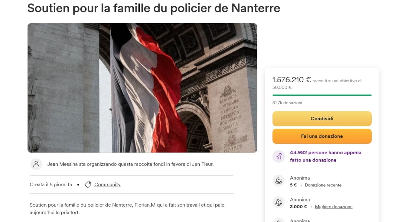 "Truffa organizzata". La famiglia di Nahel denuncia il promotore della colletta per il poliziotto
