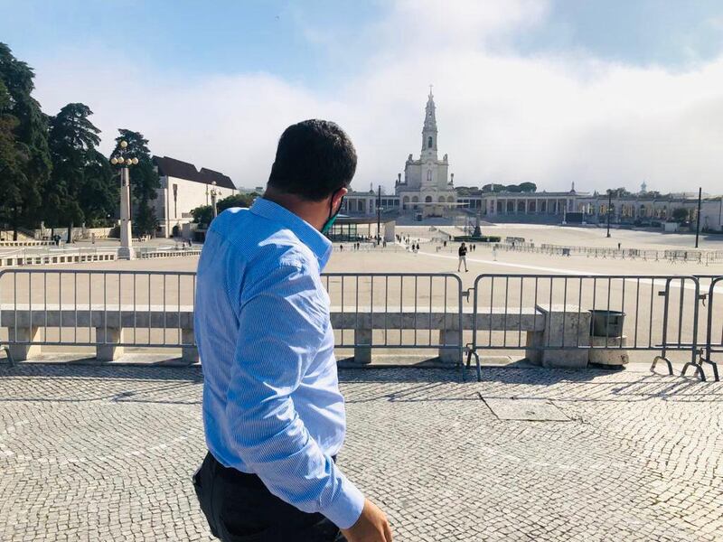 Matteo Salvini al santuario della Madonna di Fatima 3