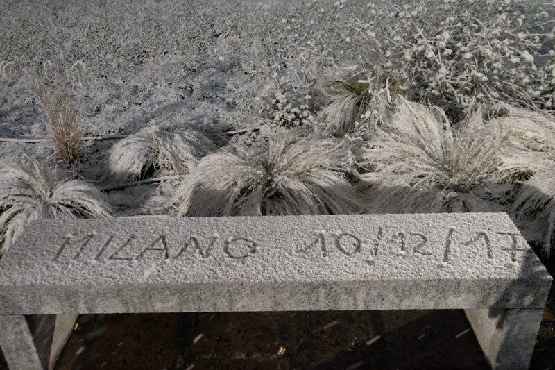 Arriva la prima neve a Milano 14