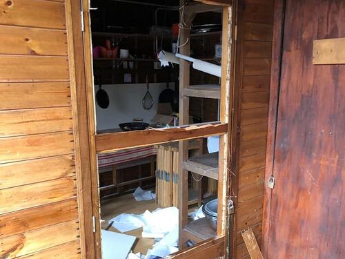 Raid vandalico contro la Chiesa, distrutto parco urbano per anziani