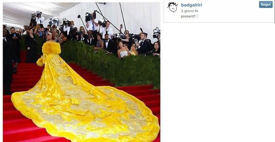 Rihanna: "il vestito del Met? L'ho trovato online" 3
