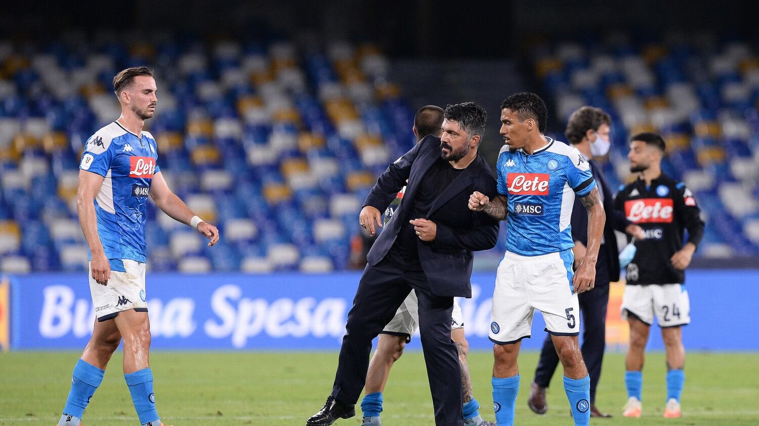 Bello e brutto insieme. È un Napoli modellato a immagine di Gattuso