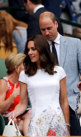 William e Kate in tribuna alla finale di Wimbledon 5