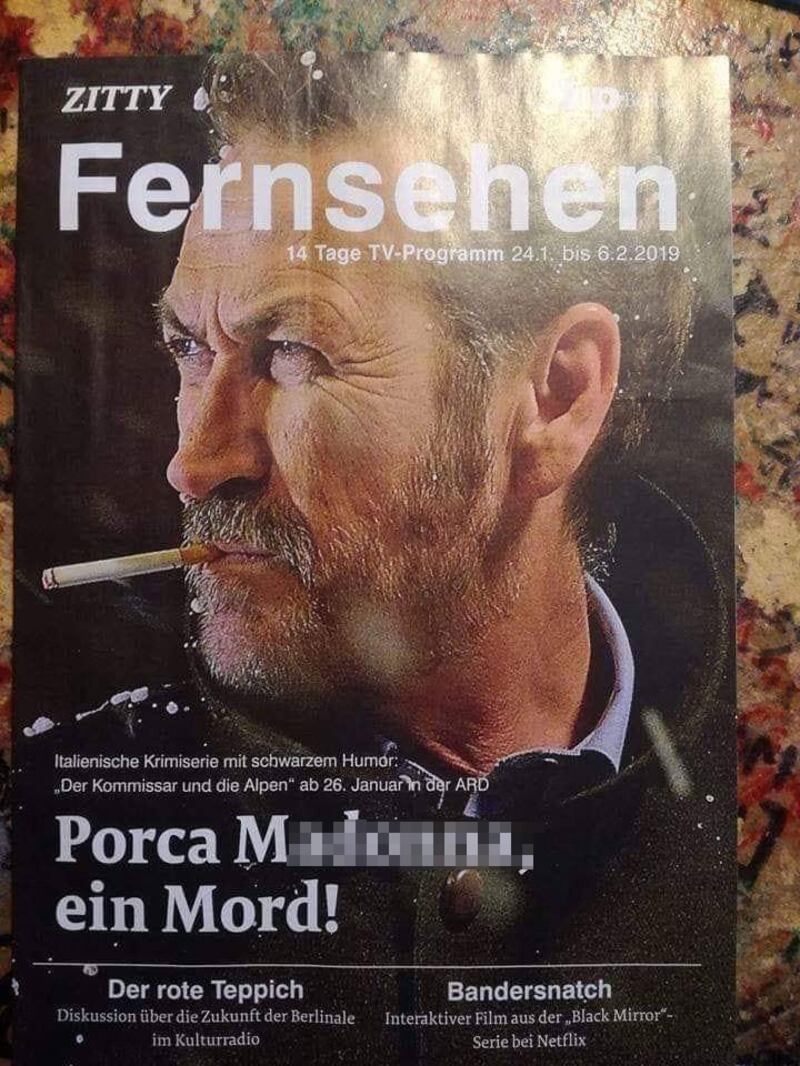 Bestemmia giornale tedesco